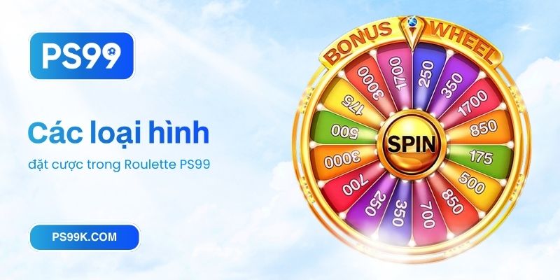 Các loại hình đặt cược trong Roulette PS99